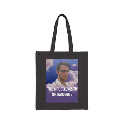 Túi Tote Cotton 'This Girl Belongs to Nik Handsome' 