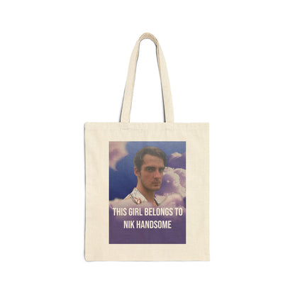 Túi Tote Cotton 'This Girl Belongs to Nik Handsome' 